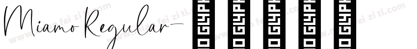 Miamo Regular字体转换